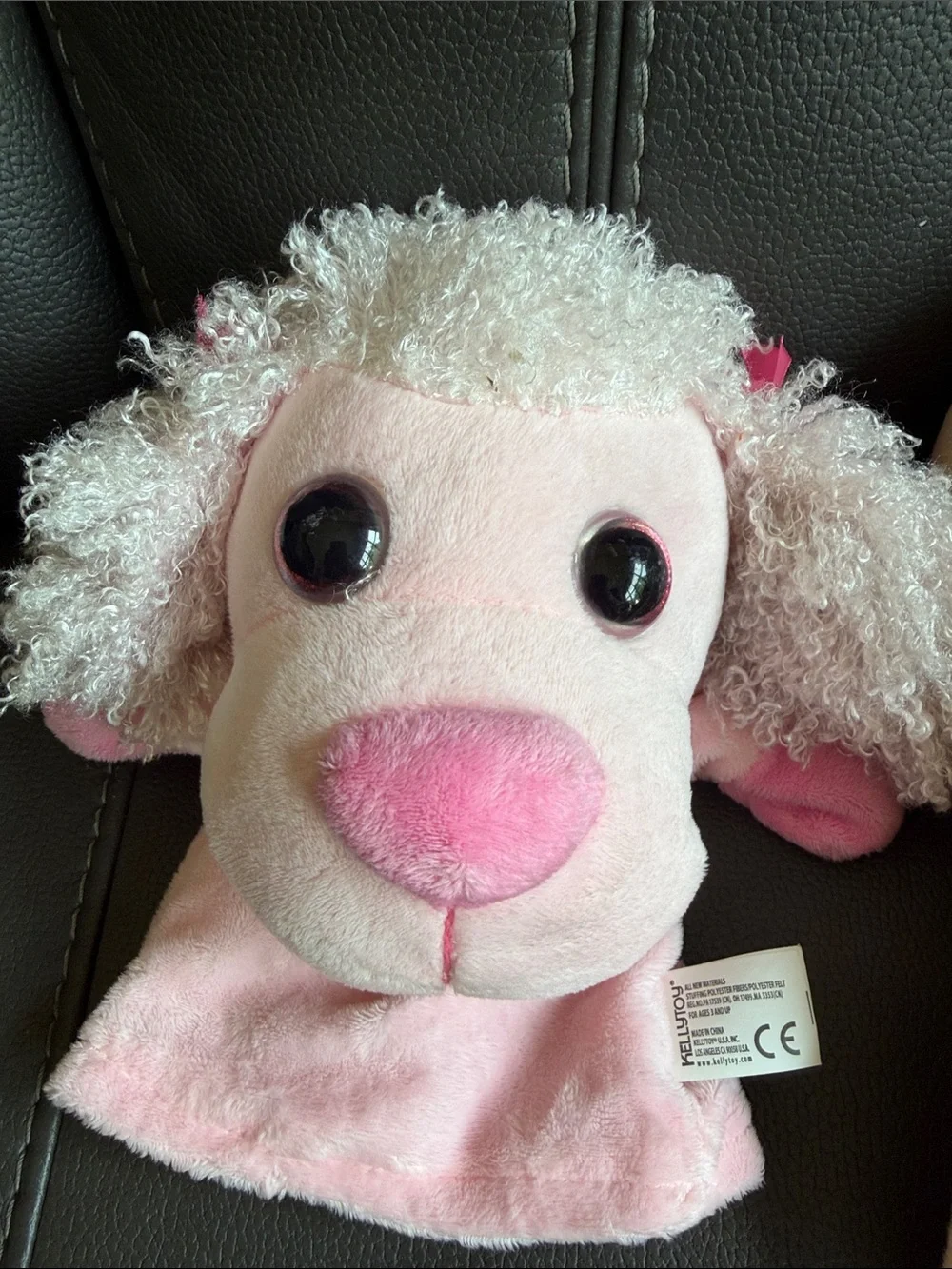 Set of Two Plush Puppy Puppets